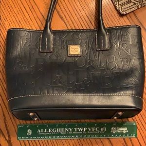Dooney and Bourke navy leather tote